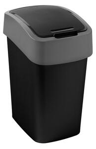 Kôš Curver® PACIFIC FLIP BIN 45L, 29,4x65,3x37,6 cm, čierno/šedý, na odpad