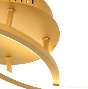 Stropná lampa zlatá 78 cm vrátane LED 3 stupne stmievateľná - Rowin