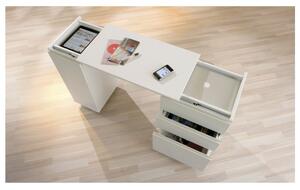 Výsuvný písací stôl GIOCO biela