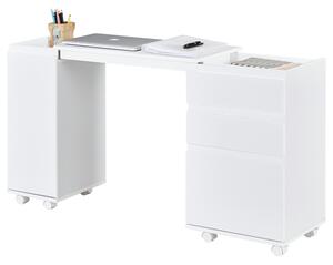 Výsuvný písací stôl GIOCO biela