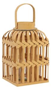 Svetlo hnedá prepletaná lampáš Talia - 22 * ​​22 * ​​36 cm - Light & Living