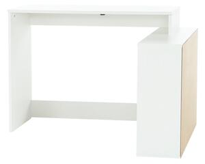 KONDELA PC stôl, biela, univerzálny, KORNER 2 NEW