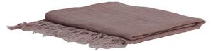 Ružový ľanový pléd Medi pink - 170 * 130 cm - Light & Living