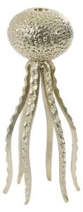 Zlatý kovový svietnik Octopus M - Ø 13 * 32 cm - Light & Living