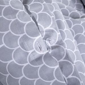 Bavlnené kombinovateľné obliečky ŠUPINY šedá vankúš 70 x 90 cm