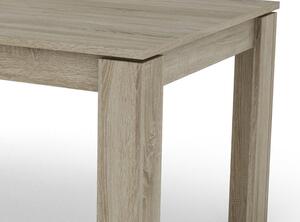 Jedálenský stôl Inter 160x80 cm, dub sonoma, rozkladací