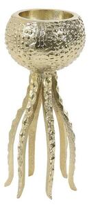Zlatý kovový svietnik Octopus S - Ø 13 * 25 cm - Light & Living