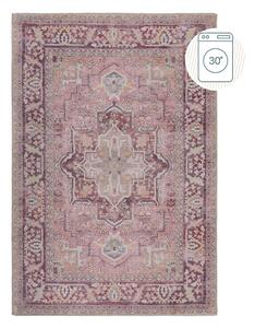 Svetločervený umývateľný koberec s prímesou recyklovaných vlákien 120x170 cm Windsor – Flair Rugs