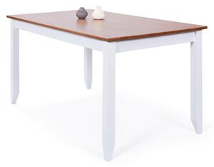 Jedálenský stôl WESLEY borovica biela/hnedá