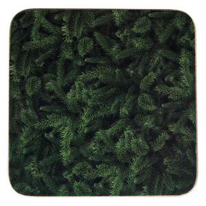 6 ks pevné korkové podtácky s ihličím - 10 * 10 * 0,4 cm - Mars & More