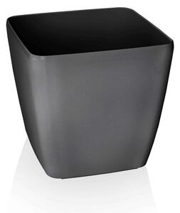 Flower Lover Obal na kvetináč Quadrato Easy antracit, 22 cm