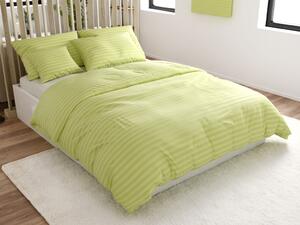 Hotelové obliečky z mikrovlákna JASMINE pistáciové - prúžok 2 cm Rozmer obliečky: 70 x 90 cm | 140 x 220 cm
