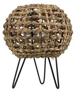 Svietnik Doria pletený z listov na kovových nožičkách 26cm - 26 * 23 * 26cm - Mars & More