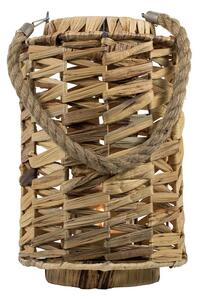 Pletená závesná lampáš Paz 29cm - 19 * 19 * 29cm - Mars & More
