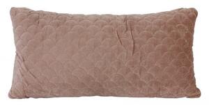 Staroružový zamatový podlhovastý vankúš Shell - 60 * 30 cm - Light & Living