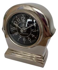 Strieborné kovové stolné hodiny - 11 cm - Colmore by Diga