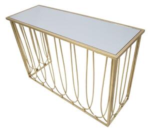 Konzolový stolík so železnou konštrukciou Mauro Ferretti Alesandra, 120 x 43 cm