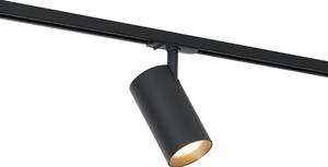 Moderný reflektor čierny pre 1-fázový koľajnicový systém vrátane LED - Iconic Mark