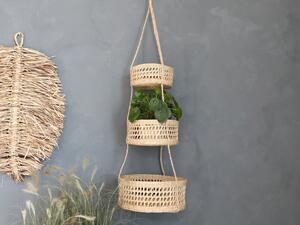 Závesné prírodné košíky z morskej trávy - Ø32*115 cm - Chic Antique