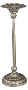 Kovový stříbrný svícen s patinou Cherell - Ø 13*40 cm - Clayre & Eef