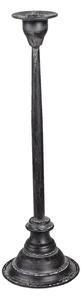 Kovový černý svícen s patinou Amedee S- Ø 11*37 cm - Clayre & Eef