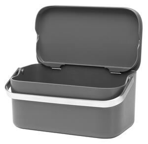 Tmavosivá nádoba na kompostovateľný odpad 1,8 l SinkSide – Brabantia