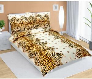 Bellatex Krepové obliečky Leopardí vzor, 140 x 200 cm, 70 x 90 cm