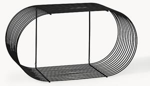 Kovová nástenná polica Curva, Š 61 cm