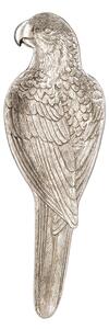 Strieborná dekoratívne miska v tvare papagája - 10 * 32 * 2 cm - Clayre & Eef