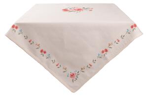 Bavlnený obrus s kvetmi Little Rose Collection - 100*100 cm - Clayre & Eef