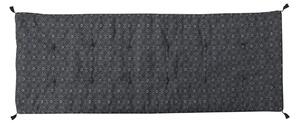 Tmavo kvetovaný podsedák s výplňou na lavici so strapcami MIP - 180 * 70 cm - Chic Antique