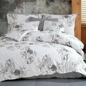 Bavlnené posteľné obliečky PARLIN šedá predĺžená dĺžka