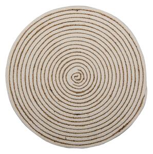 Okrúhle pruhované jutové prestieranie - Ø 40 * 1 cm - Clayre & Eef