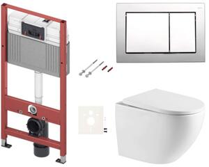 Závesný WC set do ľahkých stien / predstenová SAT SIKOTSREX67412