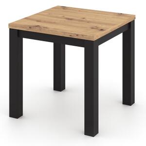 Rozkladací jedálenský stôl ZARO 80/160x80 cm dub artisan/čierna
