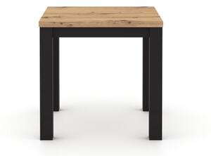Rozkladací jedálenský stôl ZARO 80/160x80 cm dub artisan/čierna