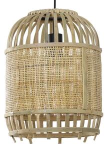 Prírodné bambusové svetlo Alifia s výpletom - Ø 28 * 38cm / E27 - Light & Living