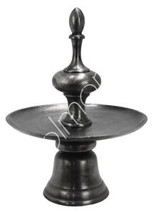 Jednoposchodový etažér s patinou na vysokej nohe - Ø 24*24 cm - Colmore by Diga