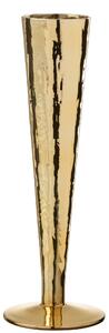 Zlatá pohár na šampanské Glass golden - Ø 7 * 23 cm - J-Line by Jolipa