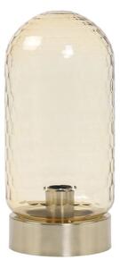 Jantárovo-bronzová kovová stolná lampa Domani - Ø15*33cm / E27 - Light & Living