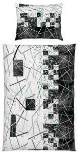 OBOJSTRANNÁ POSTEĽNÁ BIELIZEŇ, renforcé, sivá, zelená, čierna, 140/200 cm Novel - Obliečky & plachty