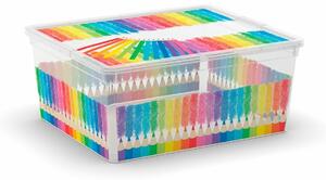 KIS Plastový úložný box C-Box Colours Arty M, 18 L
