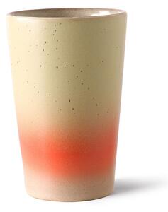 2ks farebný retro hrnček na latté 70s - Ø 7,5*13cm / 280ml - HKLIVING