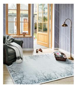 Sivý vzorovaný obojstranný koberec Narma Puise, 70 x 140 cm