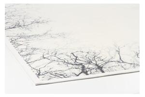 Biely vzorovaný obojstranný koberec Narma Puise, 140 × 200 cm
