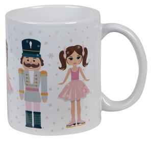 Keramický hrnček s Luskáčikom a bábikou - Ø 9*10 cm / 300 ml - Clayre & Eef