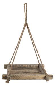 Závesná drevená polička na kvety - 36*36 cm - Clayre & Eef
