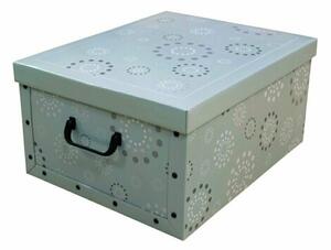 Compactor Skladacia úložná krabica Compactor Ring - kartón box 50 x 40 x 25 cm, zelená