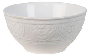 Béžová miska s ornamentom Olen - Ø 16*7 cm - Clayre & Eef