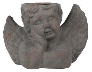 Cementový kvetináč Anjel - 30*13*20 cm - Clayre & Eef